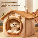 All-Season Washable Pet House Bed